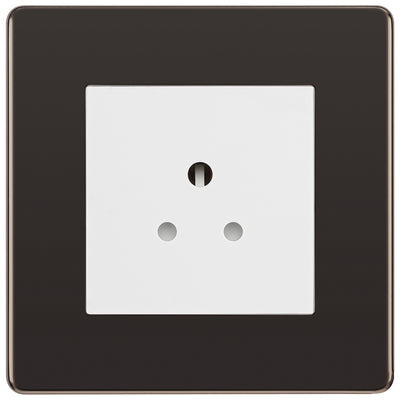 BG Nexus Screwless Black Nickel 2A Unswitched Socket FBN28MW by British General (BG-FBN28MW)
