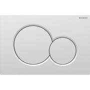 Geberit Sigma01 Round WC Dual Flush Plate - Matt Chrome - 115.770.JQ.5 by Geberit (Geberit-115.770.JQ.5)