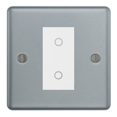 BG Metal Clad 1 Gang Single Switch Secondary Touch Dimmer - White Insert