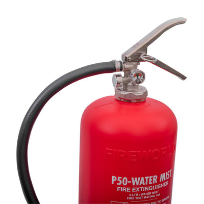 P50 Service-Free 6ltr Water Mist Fire Extinguisher by Britannia Fire (BEFW6WMAS)