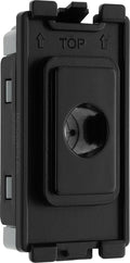 BG RPCDBFLEX Evolve Grid Black 10mm Flex Outlet Module