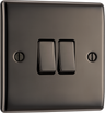 BG NBN42 Nexus Metal Black Nickel 2 Gang 10A 10AX 2 Way Plate Switch by British General (BG-NBN42-Shopify-SA_1)