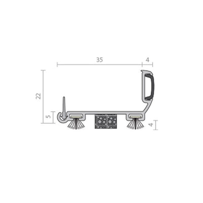 Other Door Hardware: Raven RP12 - Noise and Dust Control Seal 1000mm by Astroflame (ASTRO-ADRP12/1000)