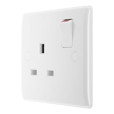 BG Nexus 13A 2 Pole Switched Socket White & 32mm Pattress Back Box