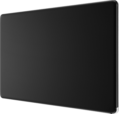 BG Nexus Flatplate Screwless Matt Black Double Blanking Plate FFB95 by British General (BG-FFB95-1)