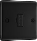 BG NFB54 Nexus Metal Matt Black 13A Unswitched Fused Spur Unit