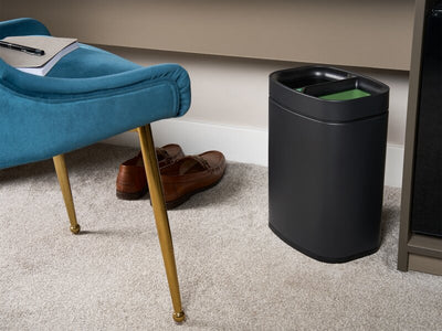 Corby Newport Dual Recycling Bin in Black