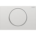 Geberit Sigma10 Round WC Single Flush Plate - Matt & Gloss Chrome - 115.758.JQ.5