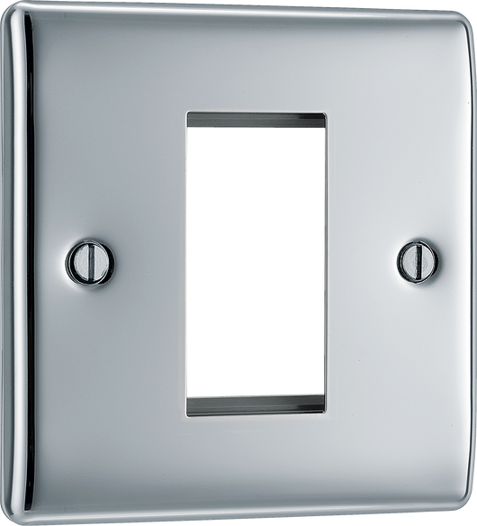 NPCEMS1 Front - The Euro Module range from British General combines plates and interchangeable modules so you can configure your own bespoke switches and sockets.