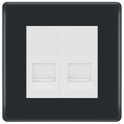 BG Part M Double IDC Master Telephone Socket - White Insert
