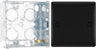 BG Nexus Matt Black Single Blanking Plate NFB94 with 35mm Steel Back Box