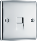 Newlec British General NPCBTM1 Nexus Metal Polished Chrome 1 Gang Master Telephone Socket