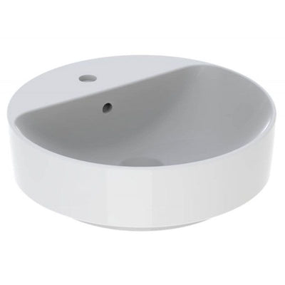 Geberit Variform 450mm Round Countertop Basin 1 Taphole & Overflow 500.769.01.2 by Geberit (Geberit-500.769.01.2)