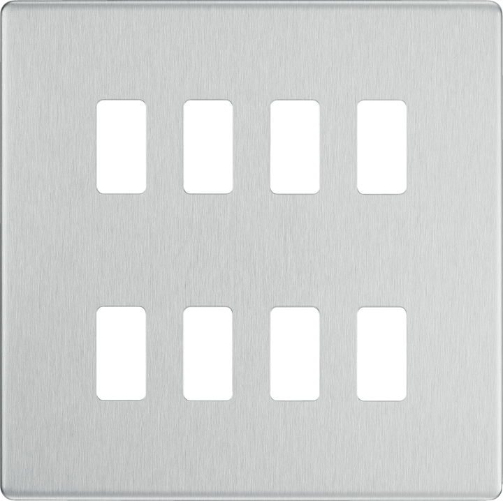 RFBS8 Front - The Grid modular range from British General allows you to build your own module configuration with a variety of combinations and finishes.