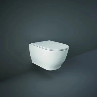 RAK Ceramics Moon Rimless Wall Hung WC Pan With Hidden Fixations - White - HAR19AWHA by RAK Ceramics