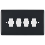 BG Part M 4 Gang Switch 4x Intelligent Dual Mode Dimmer Custom Grid
