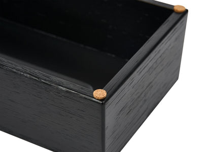 Corby Buxton Rectangle Tissue Box Cover in Black BUSA Bamboo