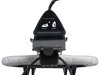 Corby Sutton Table Top Ironing Centre in Light Grey with Sherwood 1200W Steam Iron - UK Plug