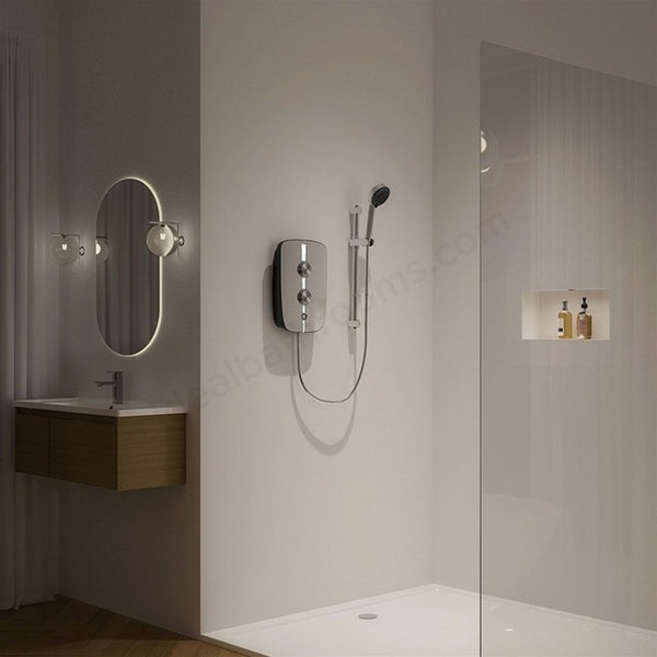 Aqualisa Lumi+ 8.5kW Electric Shower - Mirrored - LMEP8501