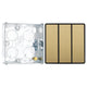 BG Evolve Satin Brass 2 Way Triple Edge to Edge Rocker Switch PCDSB43EB with 25mm Steel Back Box
