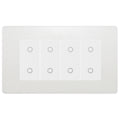 BG Evolve Pearlescent White Screwless Quad Secondary Touch Dimmer Switch PCDCLTDS4W