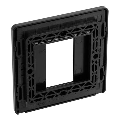 BG Evolve Matt Black 20AX 2 Way Emergency Lighting Test Key Switch - Key Included - Black Insert