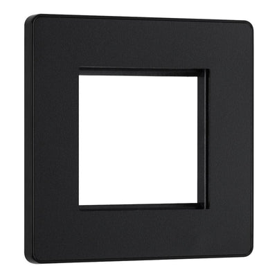 BG Evolve Matt Black 45A Flex Outlet Euro Module | Black Insert