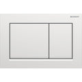 Geberit Omega20 Square WC Dual Flush Plate - Matt Chrome - 115.080.JQ.1
