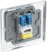 NPCBTM1 Back - This master telephone socket from British General uses a screw terminal connection and should be used where your telephone line enters your property. 