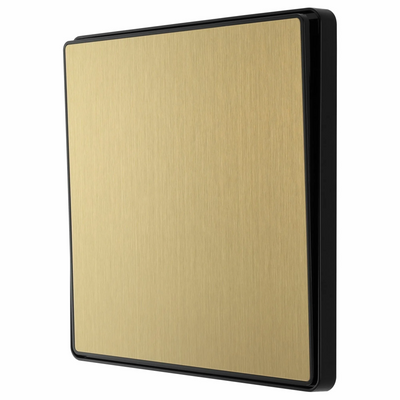 BG Evolve Satin Brass Intermediate 20A Edge to Edge Rocker Light Switch | PCDSB13EB by British General (BG-PCDSB13EB)
