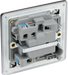 FBN50 Back - This switched and fused 13A connection unit from British General provides an outlet from the mains containing the fuse and is ideal for spur circuits and hardwired appliances.