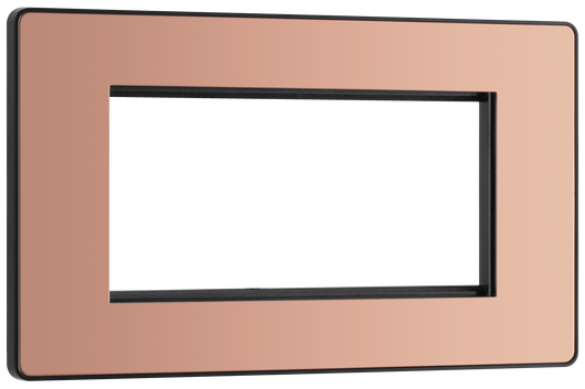  PCDCPEMR4B Front - The Euro Module range from British General combines plates and interchangeable modules so you can configure your own bespoke switches and sockets.