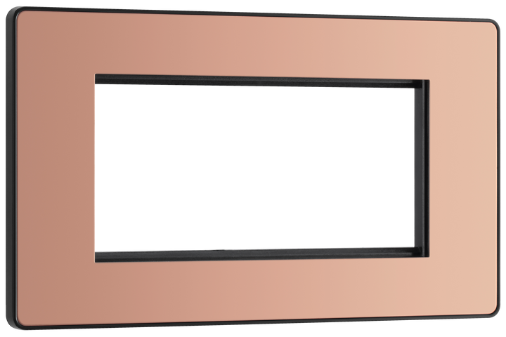  PCDCPEMR4B Front - The Euro Module range from British General combines plates and interchangeable modules so you can configure your own bespoke switches and sockets.