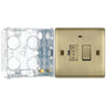BG Nexus Antique Brass 13A Neon Switched Fused Connection Unit NAB52 with 35mm Steel Back Box
