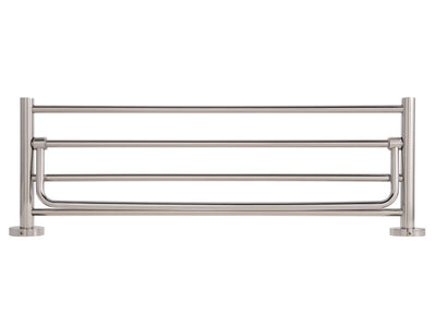 Corby Harrogate Towel Rail with Shelf in Polished Steel