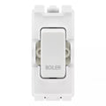 BG RRBLW White 20A DP Appliance Grid Switch Labelled Boiler