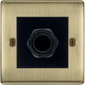 BG Nexus Antique Brass 45A Flex Outlet Euro Module | Black Insert