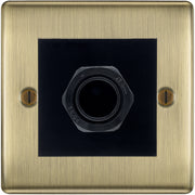 BG Nexus Antique Brass 45A Flex Outlet Euro Module | Black Insert by British General (BG-NABEMS2+EM45AFO)