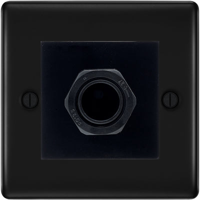 BG Nexus Matt Black 45A Flex Outlet Euro Module | Black Insert by British General (BG-NFBEMS2+EM45AFO)