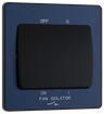BG PCDDB15B Matt Blue Evolve 10A 3 Pole Fan Isolator - Black Insert by British General (BG-PCDDB15B-Shopify-SA_2)