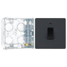 BG Evolve Matt Grey 20A Double Pole Switch with Neon PCDMG31B with 35mm Steel Back Box