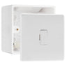 BG Nexus 13A Unswitched Fused Connection Unit White & 50mm Pattress Back Box by British General (BG-854+877)