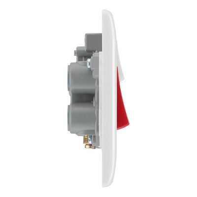 BG 870 Moulded Round Edge | White | 45A Switch 13A Switched Socket Neon Cooker Control Unit