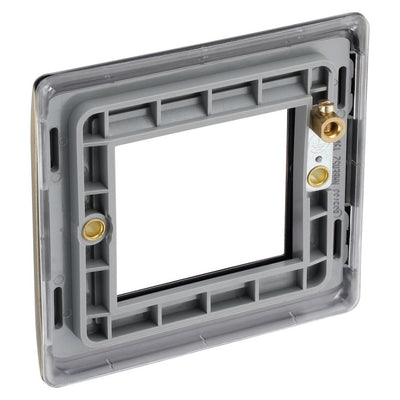 BG Nexus Antique Brass 45W USB Wall Socket Euro Module USB-A & C - White Insert