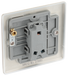 NPR12 Back - This pearl nickel finish 20A 16AX single light switch from British General will operate one light in a room. The 2 way switching allows a second switch to be added to the circuit to operate the same light from another location (e.g. at the top and bottom of the stairs).
