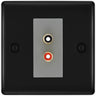 BG Nexus Matt Black Euro Module RCA X 2 Outlet NFBRCA2G by British General (BG-NFBRCA2G)