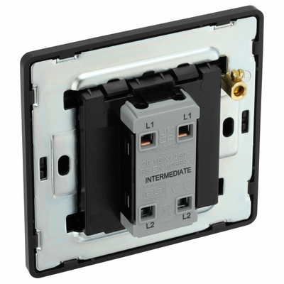 BG Evolve Satin Brass Intermediate 20A Edge to Edge Rocker Light Switch | PCDSB13EB by British General (BG-PCDSB13EB)