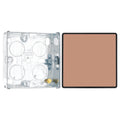 BG Evolve Polished Copper 2 Way Single Edge to Edge Rocker Switch PCDCP12EB with 25mm Steel Back Box