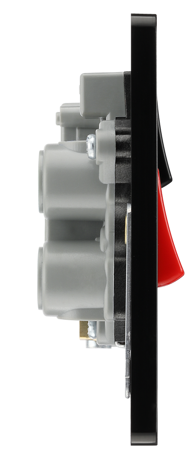 BG PCDMG70B Matt Grey Evolve 45A 2 Pole Unit 13A Socket - Black Insert