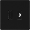 BG Nexus Matt Black Unswitched and Fused with Flex Outlet FFB55